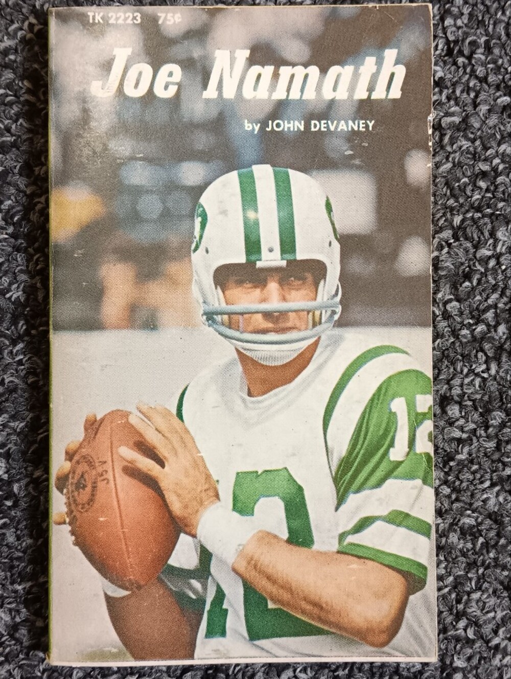 Joe Namath Vintage Football Sports 1972 Paperback Book 1st Printing, Jets Rams